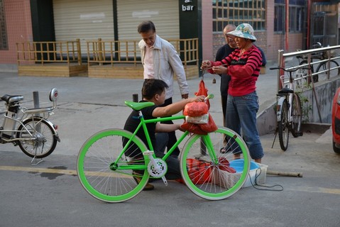 Green bike