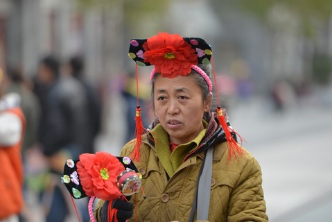 On Qianmen Street