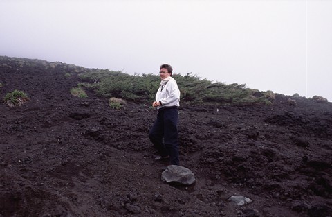 Christine Dietz on Mt. Fuji